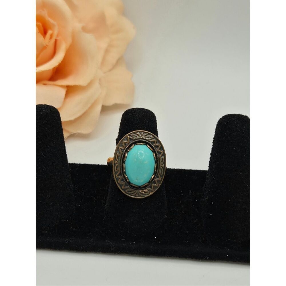Vintage 12kt Shank cabochan ring